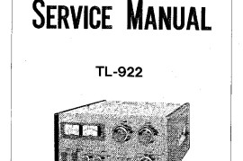 Wanted: Genuine Kenwood TL-922 Service Manual