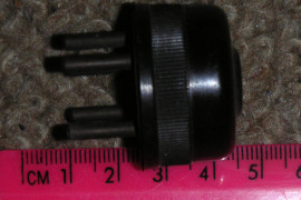 5-pin male, 2-part, Bakelite plug