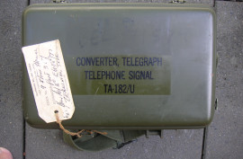 US Army telephone - telegraph converter, TA-182/ U