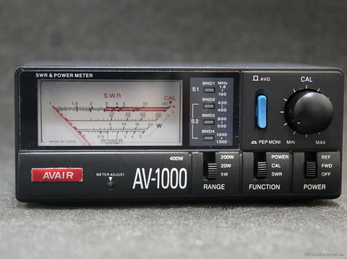AV-1000 HF-23cm VSWR Meter - 400W
