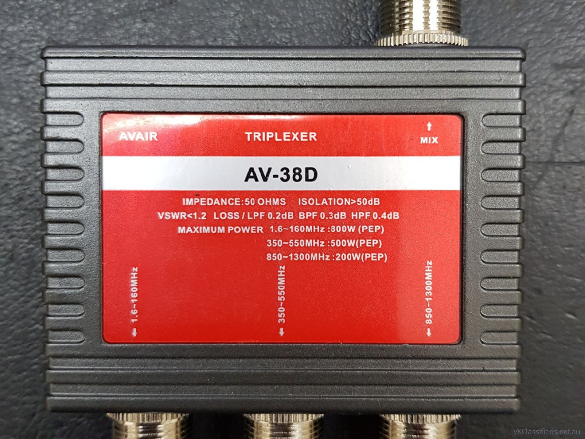 AV-38D - Triplexer HF/6m/2m, 70cm, 23cm