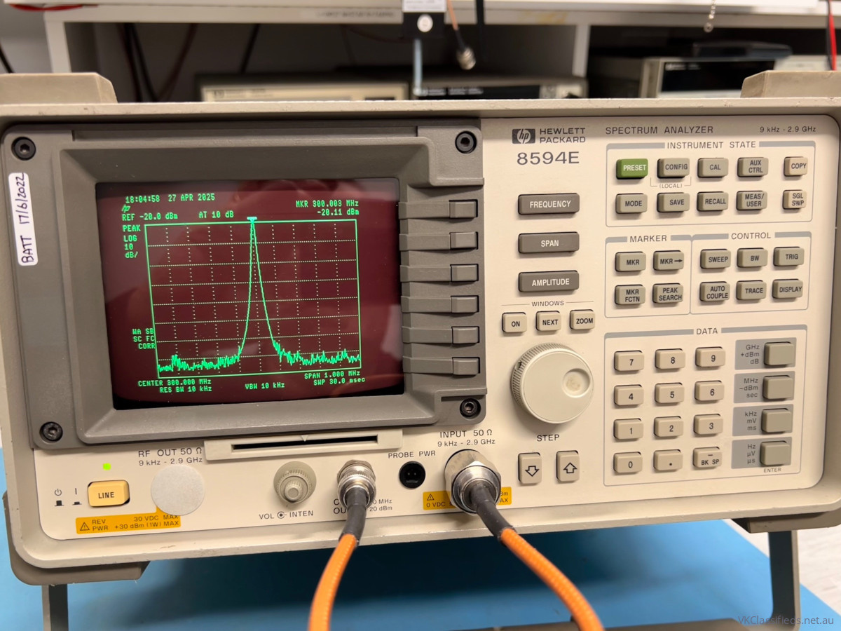 HP-8594E 2.9GHz, option 004, 041