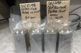 4x New JRC 16uF 500V Paper Oil Filled Capacitors 