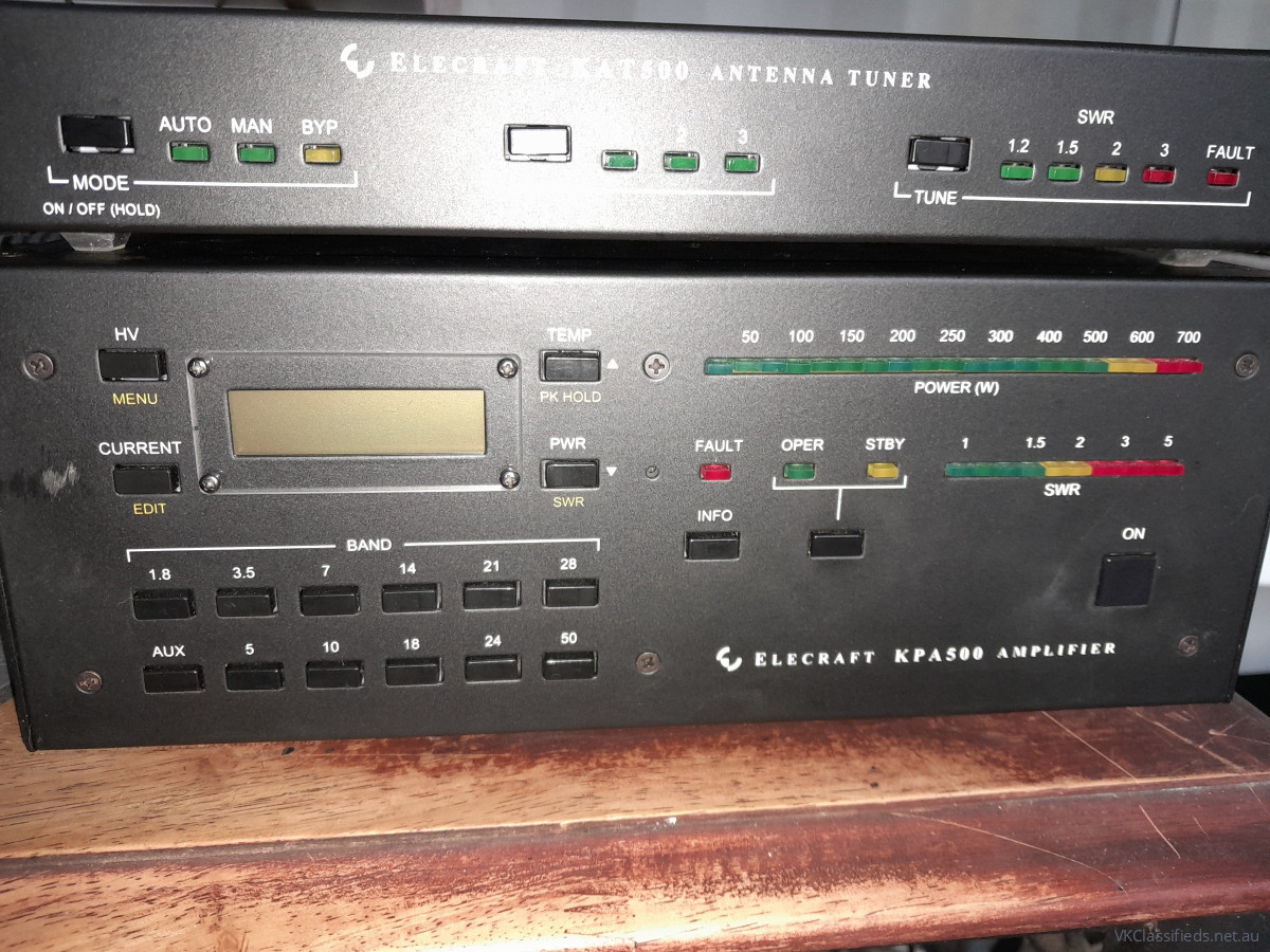 Elecraft KPA-500 / KAT500 Combo For Sale.