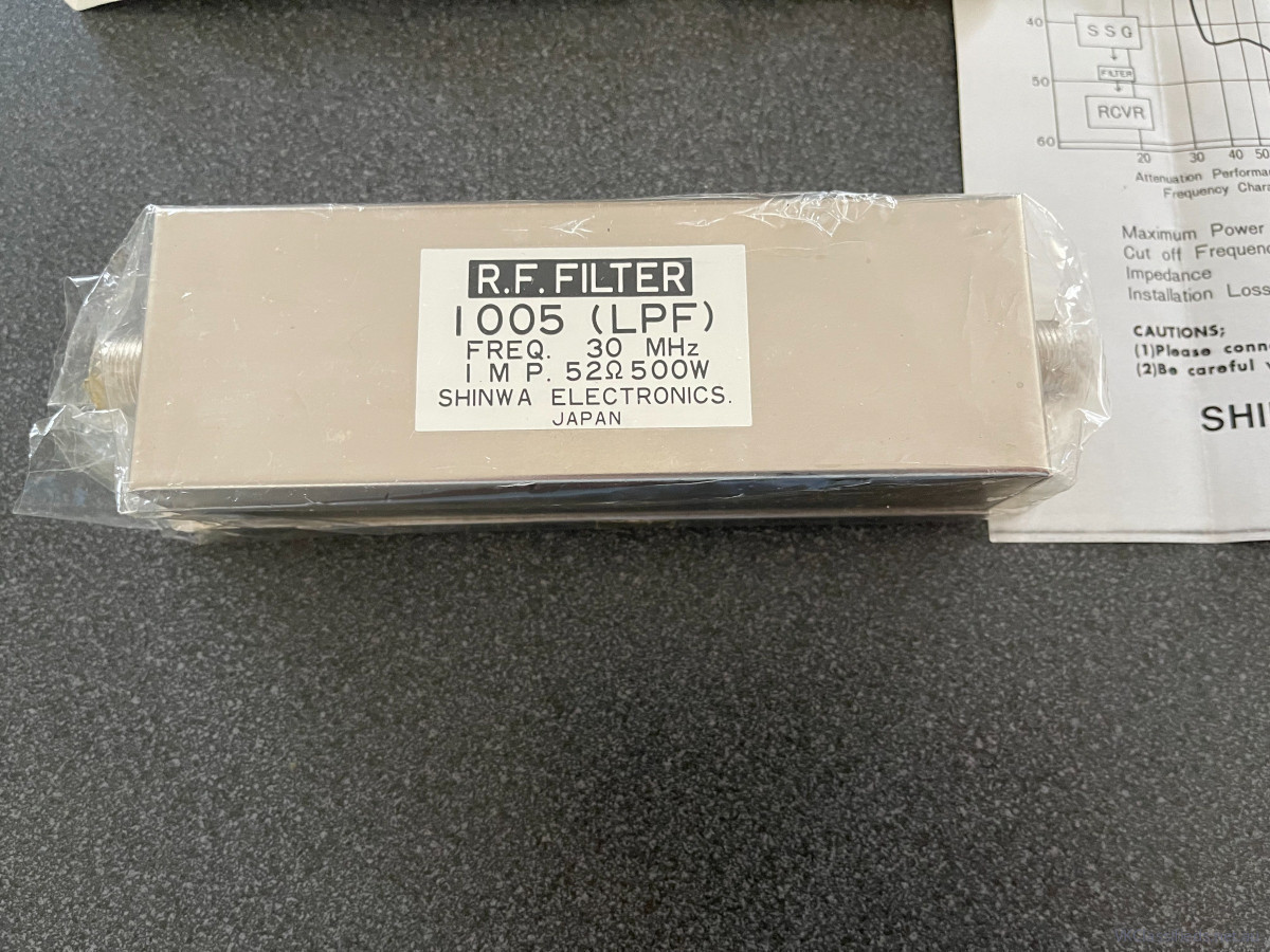 Shinwa RF Filter 005 LPF 30MHz