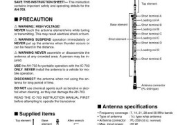 WTB ICOM AH703 ANTENNA 