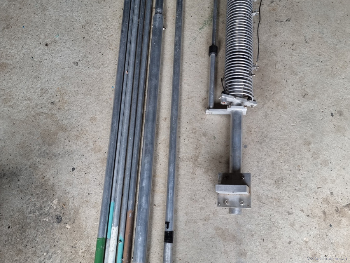 10 to 80 vertical military base load style antenna