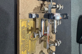 Two Vibroplex Deluxe single paddle keys