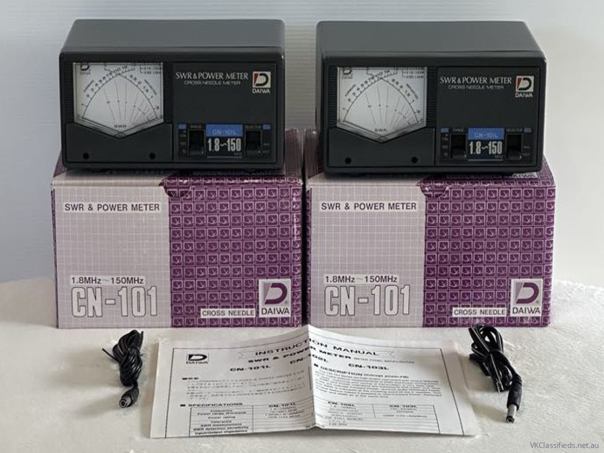 Daiwa CN-101 swr/pwr meter new in box. X2