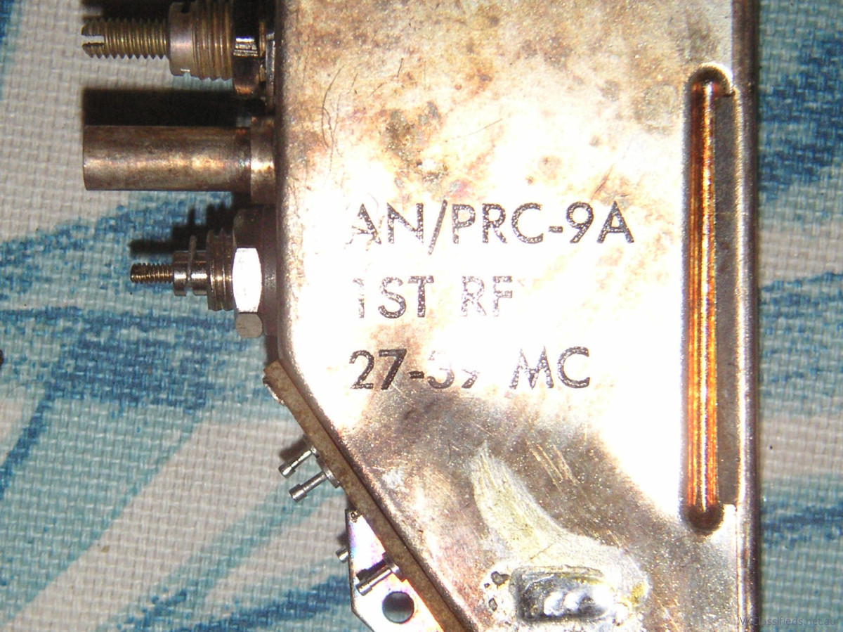 US Army RF module for PRC-8, -9, -9A, -10 and -10A