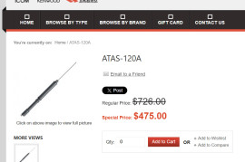 Yaesu ATAS-120A Antenna NEW IN BOX