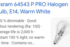 Osram halogen 46W E14 globe