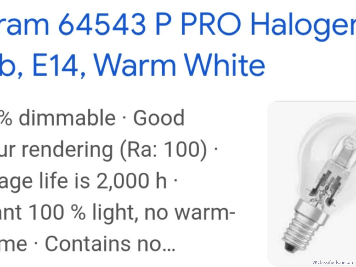 Osram halogen 46W E14 globe