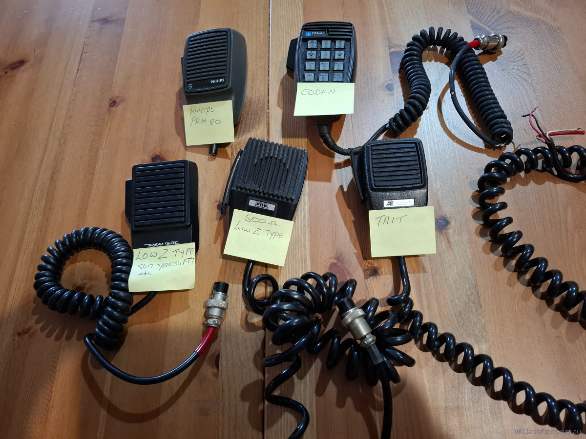HAND MICROPHONES VARIOUS.