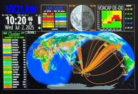 HamClock-Ham Radio World Clock on Pi-3B+