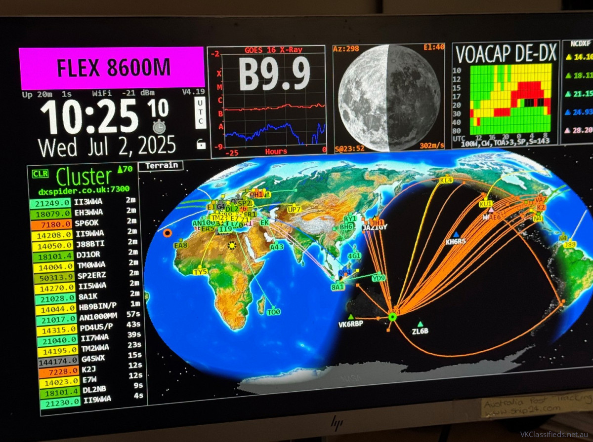 HamClock-Ham Radio World Clock on Pi-3B+