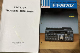 YAESU FT767GX TECH SUPPLEMENT AND 8 PAGE LEAFLET