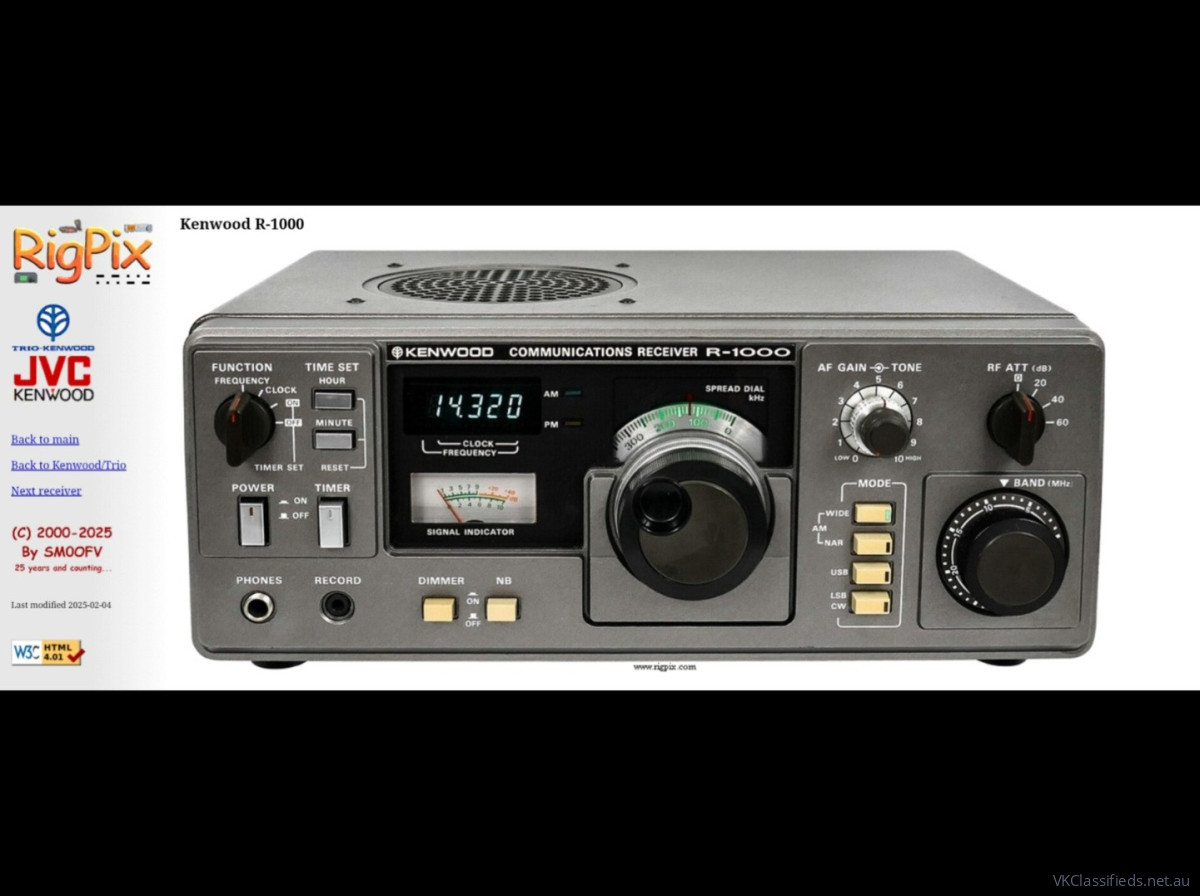 Kewood R 1000 Communications Receiver