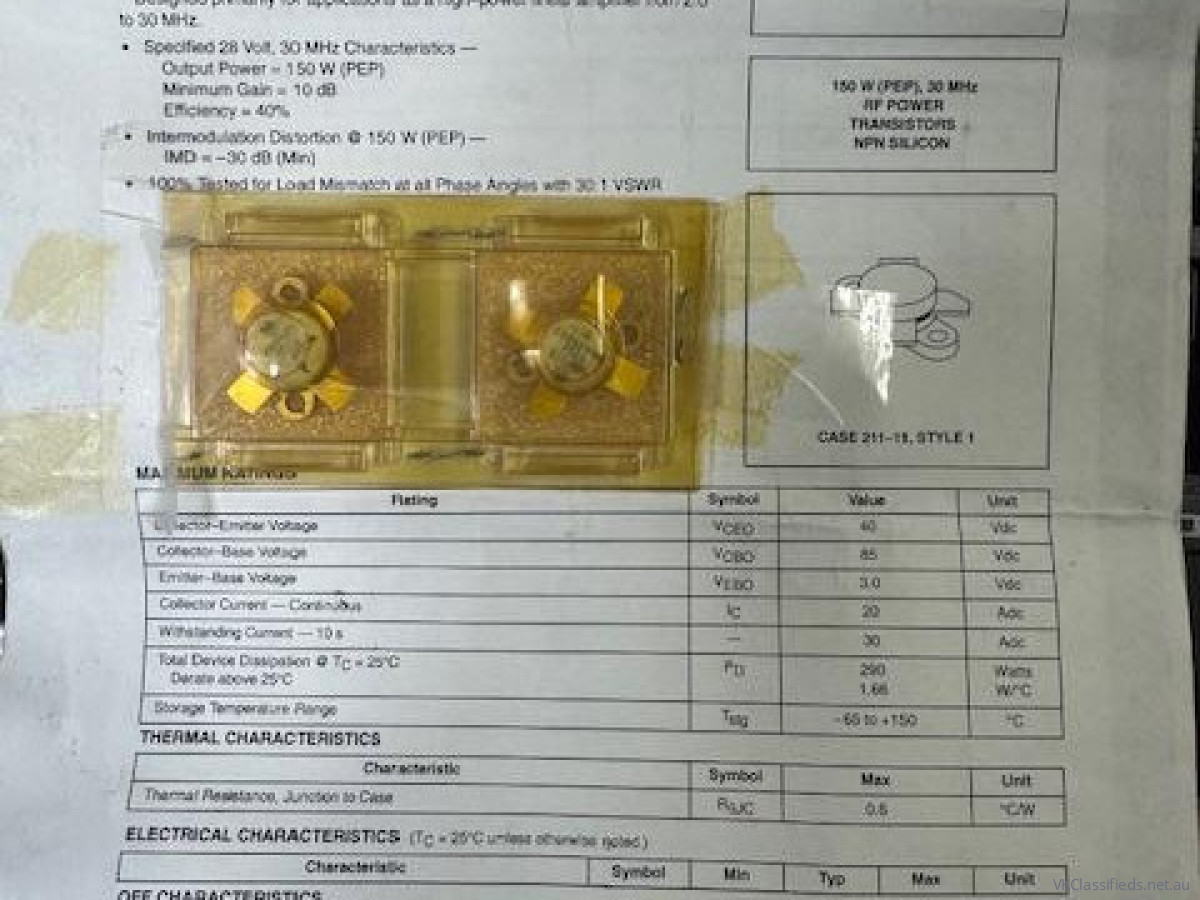Motorola Matched Set MRF422 New - Never used