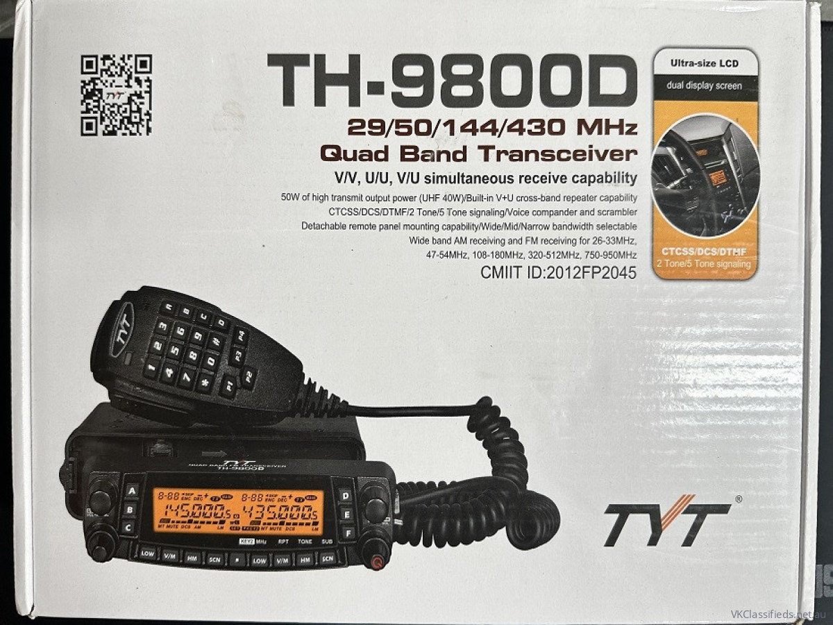 TYT TH-9800D Plus 29/50/144/430 Quad Band 50W/40W
