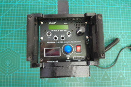 USDX+ V2 SDR Transceiver with tuner in a cage