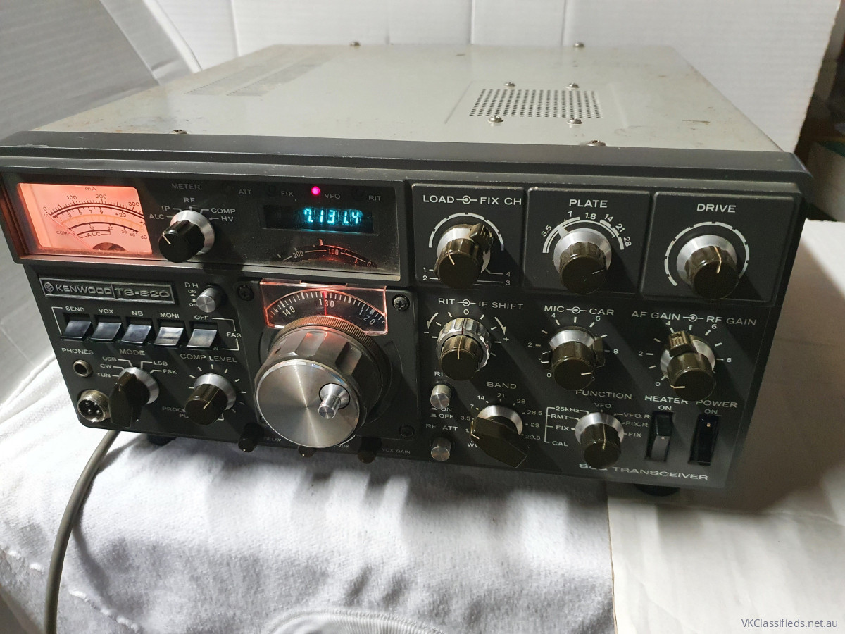 Kenwood TS-820 HF Tx/Rx AC/DC-Power Leads Working