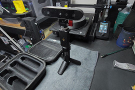 CR-Scan Ferret 3D Scanner with a scanning rig.