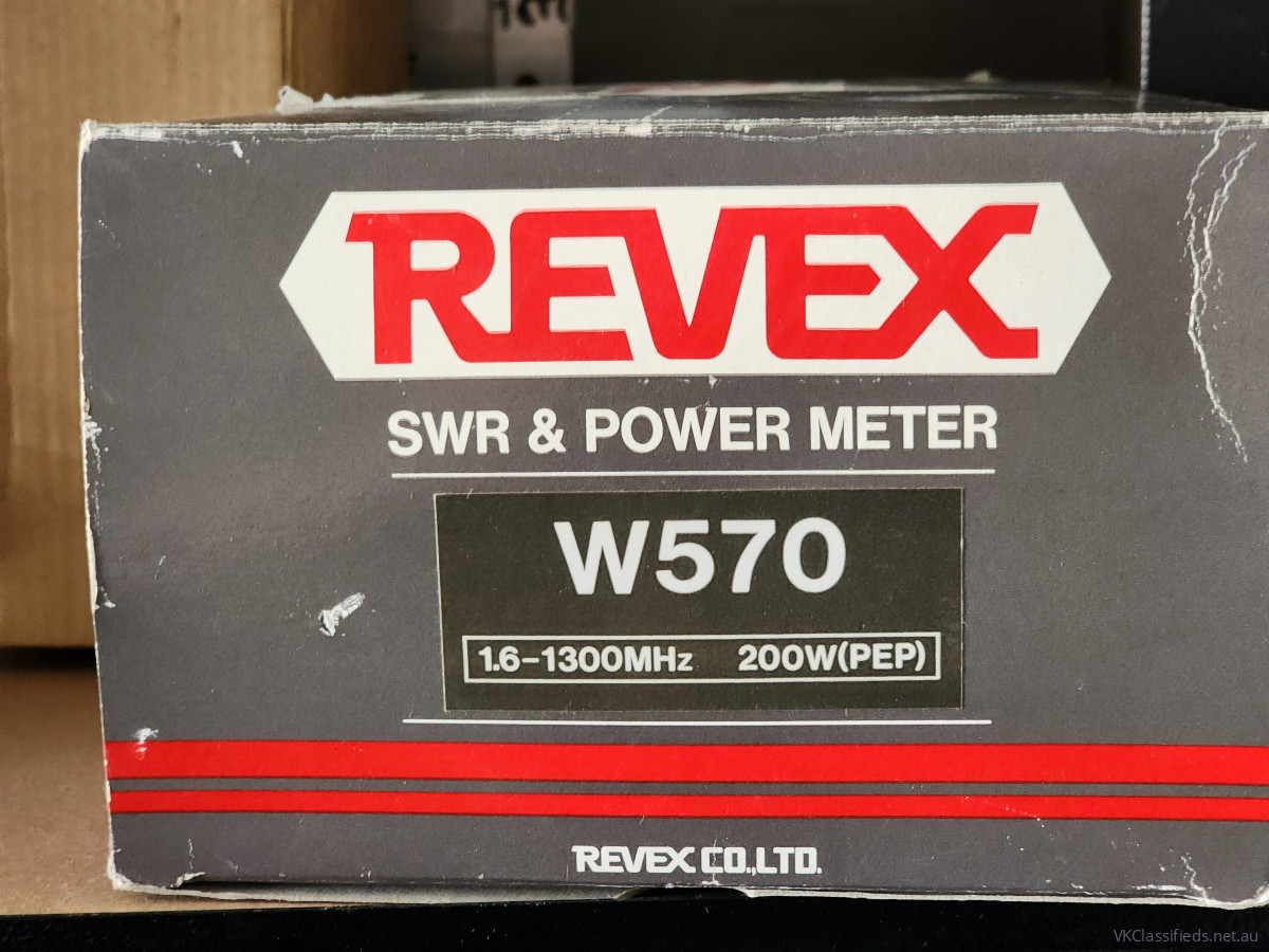 REVEX W570 SWR POWER METWR 1.6 TO 1300MHZ