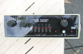 DSE analog TV receiver, stereo sound