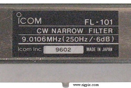 Rare Icom FL101 CW Narrow Filter $125 posted